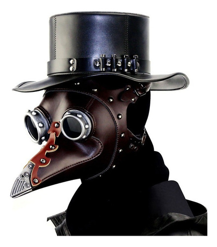 Máscara De Doctor Peste Sombrero Steampunk Para Halloween