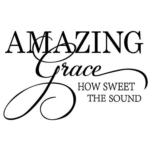 Amazing Grace How Sweet The Sound Vinilo Calcomanía De...