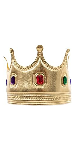 Accesorio Para Disfraz De Coronas De Rey Y Príncipe Dorado S