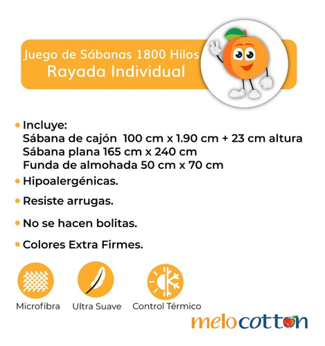 Imagen 3 de 7 de Sábana Individual 1800 Hilos, Microfibra Grabada Ultra Suave