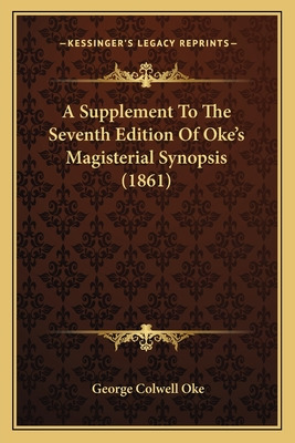 Libro A Supplement To The Seventh Edition Of Oke's Magist...