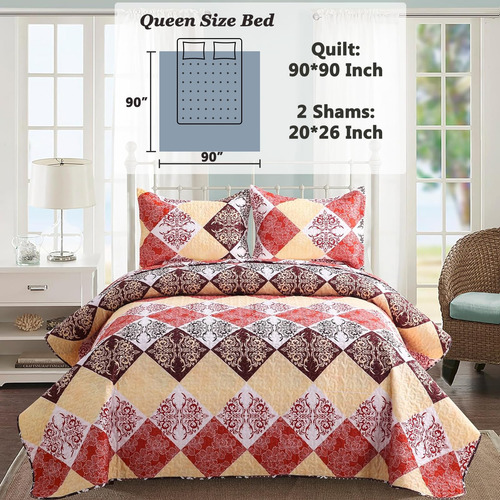 Juego De Edredones Queen-size Boho De Kindred Home - Colcha