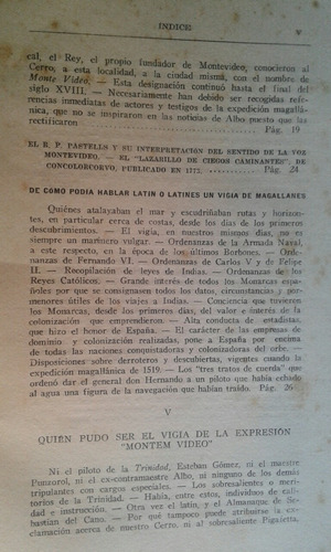Origen Del Nombre Montevideo Carlos Travieso (Usado)