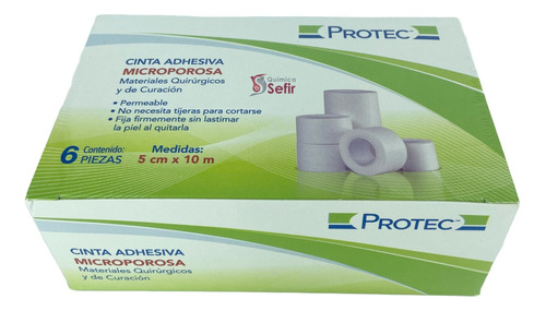 Cinta Microporosa Micropore Protec 2in (5cm) 6 Rollos