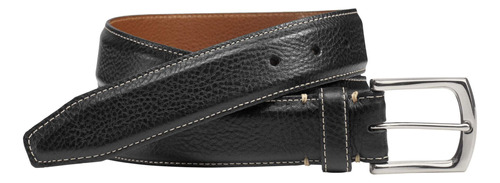 Johnston & Murphy Cinturón De Cuero Cosido Para Hombre, Ne.