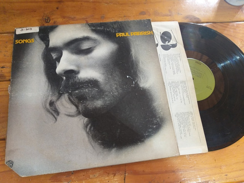 Paul Parrish Songs Vinilo Lp Original 1971 Usa Rock Folk