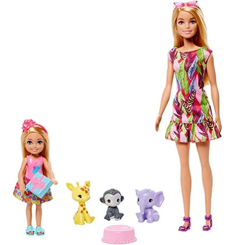 Barbie Y Chelsea Cumpleaños Perdido Con Animales De Selva