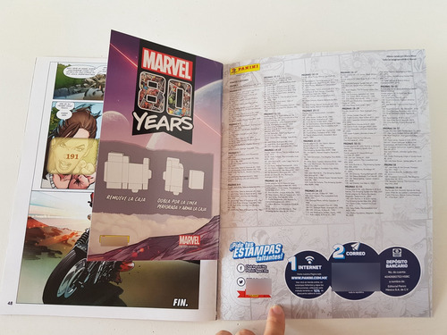 Albúm Marvel 80 Aniversario Panini 2020 Vacio (Usado)