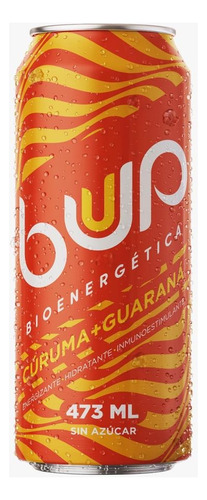 Buup Energetica Cúrcuma Guarana 473ml, Bio Energia Curcuma