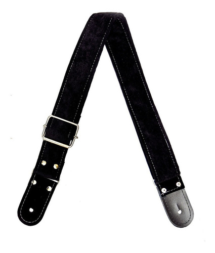 Strap Tahali Kidam Suede Color A Para Bajo O Guitarra Color Negro
