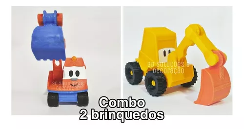 A escavadeira o Caminhao brinquedo impressão 3D