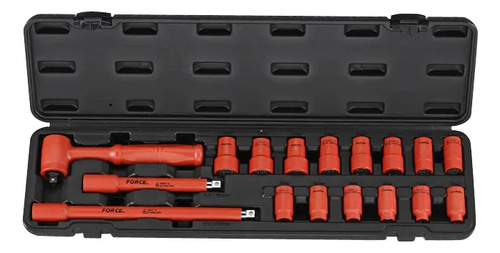 Juego Dados Aislados 3/8'' Poligonales 17 Piezas - Force