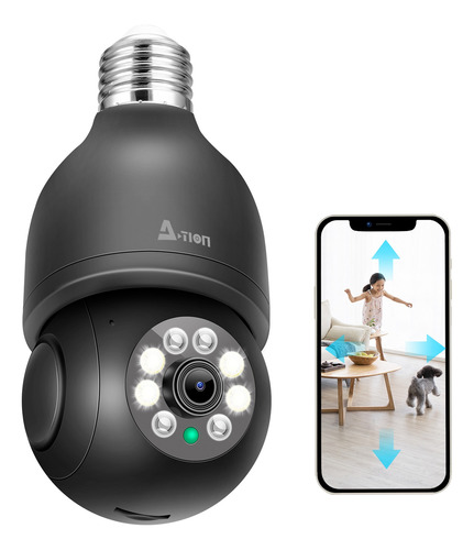 Cámara De Seguridad Wifi  E27 Socket  360º Foco Full Hd  3mp