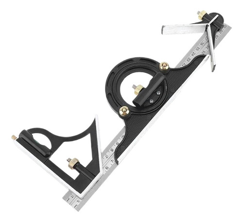 Escuadra Combinada De Carpintero Profesional De Acero De