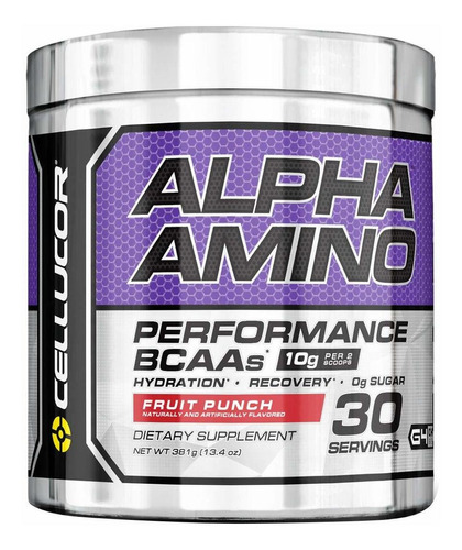 Cellucor Alpha Acid Suplemento Con Aminocidos Bcaa, 103732,