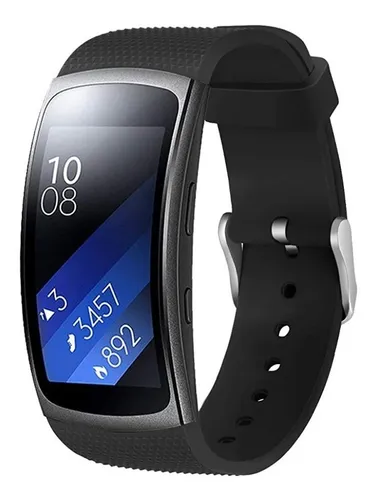 Malla Reloj Silicona Gear Fit 2 Gear Fit 2 Pro Watch Negro Env o