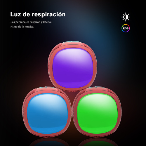Altavoz Bluetooth Portátil Bt5.3 Altavoz Inalámbrico De 20w Diafragmas De Graves Con Múltiples Modos Dinámicos De Led Ipx6 Resistente Al Agua 12h De Reproducción Compatible Con Modo Fm Color Negro