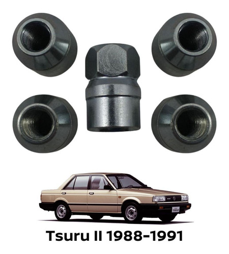 Juego Tuercas De Seguridad Rueda Tsuru Ii 1989 Nissan