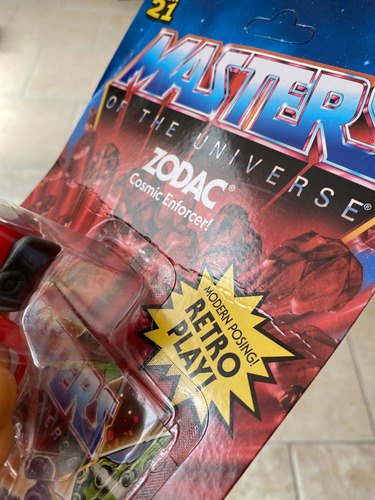 Zodac Cosmic Enforcer Motu Origins Retro Zodak Unpunch Card (Usado)