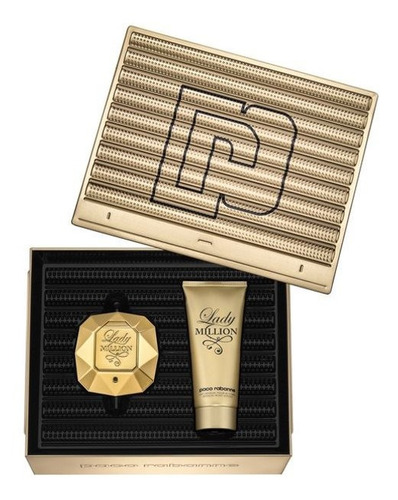 Perfume Paco Rabanne Set Lady Millon Edp 80 Ml. + Body Lotio
