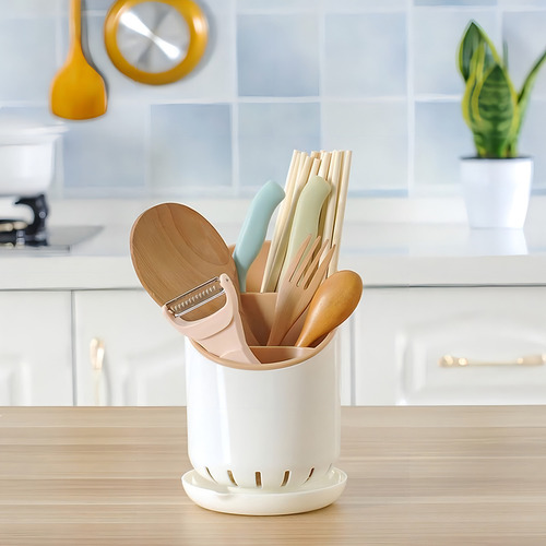 Organizador De Cubiertos Aquila Color Beige