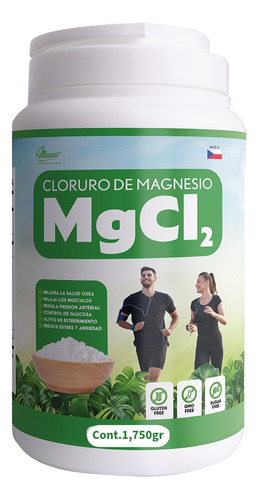 Cloruro De Magnesio 1,750 Grs Puro República Checa
