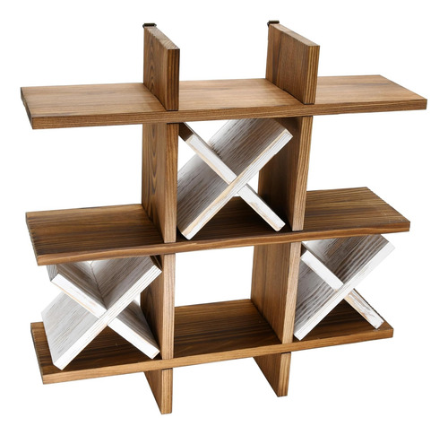 Tic Tac Toe - Soporte Para Papel Higiénico Rústico De Madera