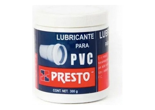 Lubricante Para Tubería Pvc Con Empaque- Pvc Presto 300 Gr