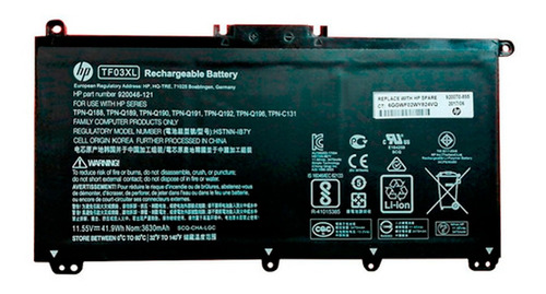 Bateria Original Hp Tf03xl 14-bp 15-cc Cd Ck 17-ar 14m-cd 