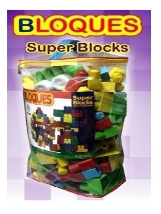Super Blocks Bloques Ladrillos Para Armar Grandes 50 Piezas
