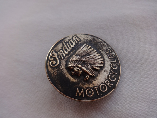 Insignia Redonda Moto Indian Motorcycle Metalica No Harley