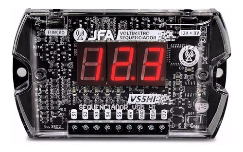 Sequenciador Comando Remoto Jfa Vs5hi C/ Display Vermelho