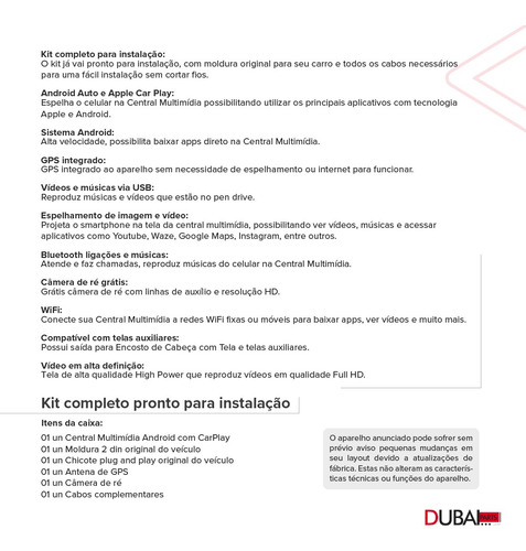 Central Multimidia Android Auto Jac J3 2010 2011 2012 2013