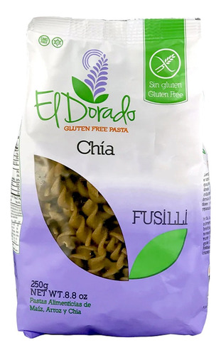 Pasta Fusilli Sin Gluten 250 G - El Dorado