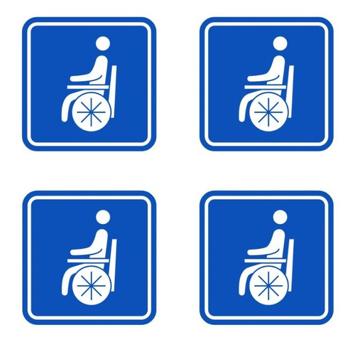 Sticker Calcas Discapacitados Para Autos Puertas Cristales