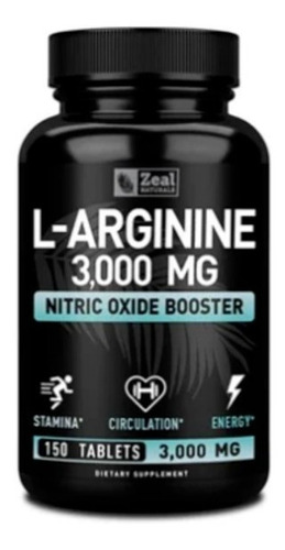 Zeal Naturals L-arginine 3000mg 150 Tabletas