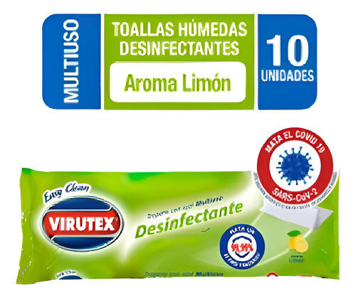 Trapero Virutex Limón C/ojal 10 Und Limpieza Y Frescura To