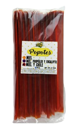 Paq Popotes Miel Chamoy 25 Pzs Mielife