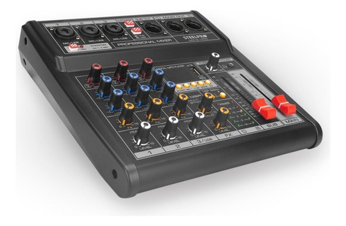Mezcladora Steelpro Mix-3.1pro Usb Interface, 3ch+subwoofer