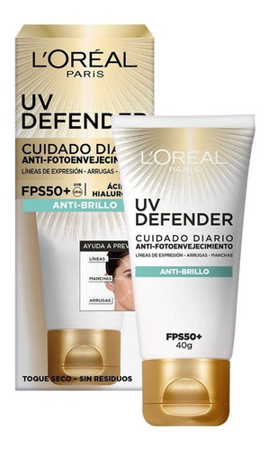 Loreal Uv Defender Anti Foto-antienvejecimiento Fps50+ 40grs