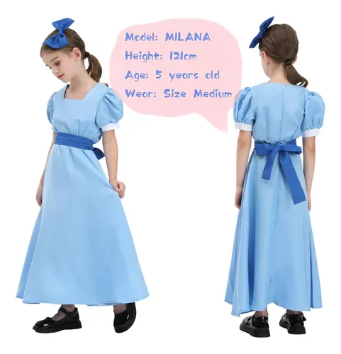 Nspstt Disfraz De Wendy Para Niña, Disfraz De Wendy Darling,