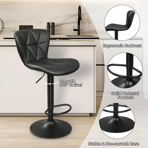 Ergoseat Juego De 2 Taburetes De Bar Sillas De Bar