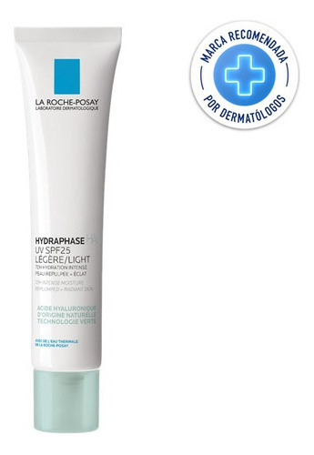 Crema Hidratante Hydraphase Ha Uv Spf25 Light 40 Ml Día Todo Tipo De Piel