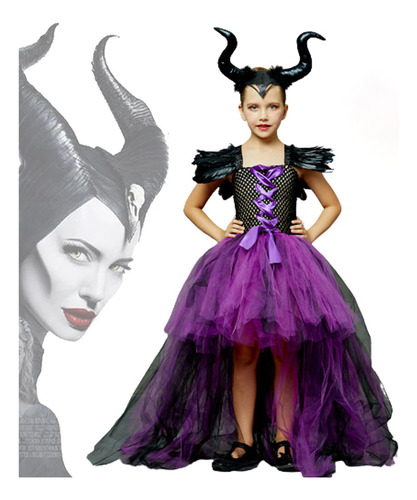 Disfraz De Cosplay De Maléfica Tutu Evil Queen For Hallowee