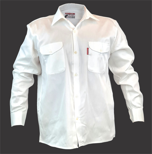 Camisa Azabache Trabajo 36-48 Grafa Algodon 100%  (411)