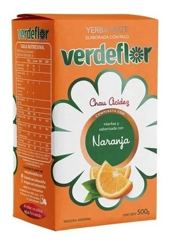 Yerba Mate Naranja 500 Grs