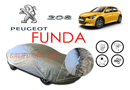Funda Cubierta Lona Cubre Peugeot 208 2021-2022-2023