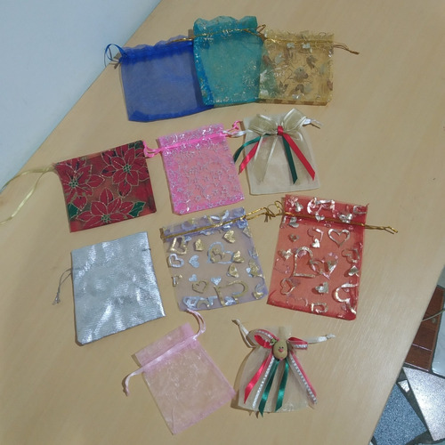 11 Bolsita De Tul Organza Para Regalo Boda Recuerdo Oferta