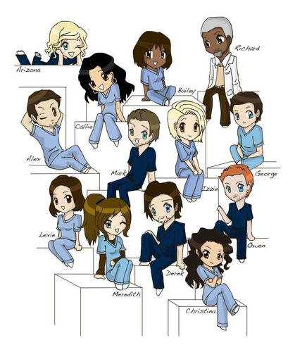 Imagem 3 de 4 de 100 Tags, Topper, Apliques Para Festas - Grey's Anatomy