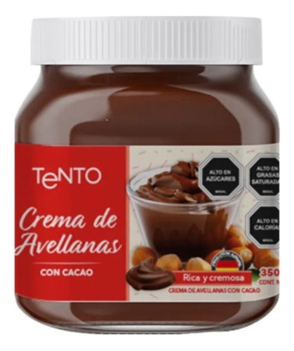 Crema De Avellanas Con Cacao Tento 350grs